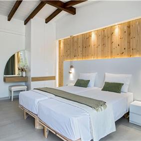 3 bedroom seaside villa with pool & jacuzzi, near Acharavi, sleeps 6